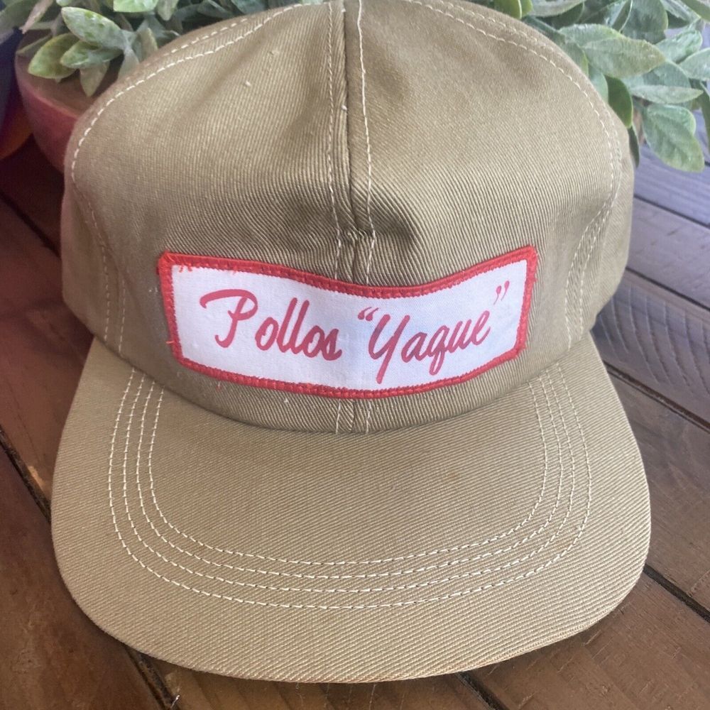 NOS Vintage Pollos Yaque Snapback‎ Hat Chicken Processing Industry Patch Unique